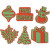 Christmas Foam Stamps,, H: 6-8 cm, W: 6-8 cm, 6 pcs [HOB-95251]