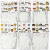 Card Masks, H: 15-22 cm, W: 24-25 cm, 192 pcs, white [HOB-95273]