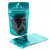 Stand Up Pouches Transparent/Teal 7.9x5.1x13cm | 28 grams (100 pieces) [ZBGB1TL]