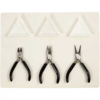 Basic Tools for Jewellery Making, L: 10+11+12 cm, 1 set [HOB-13013]