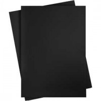Card, A2 420x600 mm, 180 g, 10 sheets, coal black [HOB-21527]