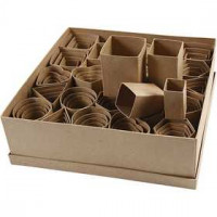 Pencil Holder, H: 7+8+9+10 cm, D: 4.5+5+6.5+7 cm, 100 pcs [HOB-264900]