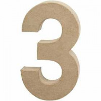 Number, H: 20.2 cm, W: 11.8 cm, 1 pc [HOB-26631]