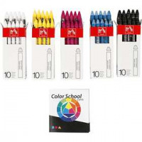 Neocolor II, thickness 8 mm, L: 10 cm, 5x10 pcs, asstd. colours [HOB-34049]
