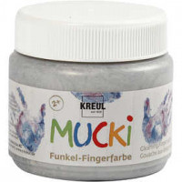 Finger Paint, 150 ml, metallic silver [HOB-34752]