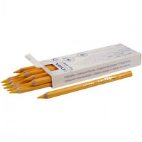 Super Ferby 1 colouring pencils, L: 18 cm, lead: 6.25 mm, 12 pcs, yellow [HOB-38353]