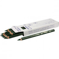 Super Ferby 1 colouring pencils, L: 18 cm, lead: 6.25 mm, 12 pcs, green [HOB-38365]