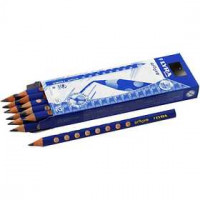 Groove Graphite Pencils, lead: 4.25 mm, D: 10 mm, 12 pcs [HOB-38511]
