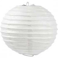 Paper Lamp, D: 20 cm, 1 pc, white [HOB-500280]