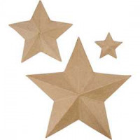 Stars, H: 11+19.5+31.5 cm, 3 pcs [HOB-50423]
