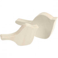 Birds, H: 12+14.5 cm, W: 7+8.5 cm, 6 sets, plywood [HOB-54402]