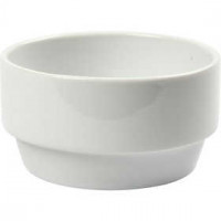 Bowl, D: 10.5 cm, H: 5.5 cm, 6 pcs, white [HOB-55581]