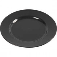 Side Plates, D: 19 cm, 6 pcs, black [HOB-55590]