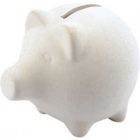 Piggy Bank, H: 9 cm, L: 11 cm, 10 pcs [HOB-556401]