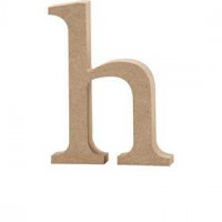 Letter, H: 13 cm, thickness 2 cm, 1 pc, MDF [HOB-56247]