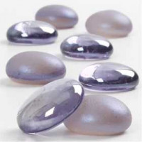 Glass Deco, D: 18-20 mm, thickness 8 mm, 370 g, purple [HOB-591005]