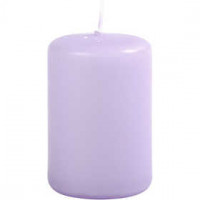 Candles, D: 40 mm, H: 60 mm, 12 pcs, purple [HOB-596005]