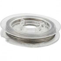 Beading Wire, thickness 0.38 mm, 10 m, silver [HOB-61520]