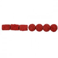 Resin Beads, size 24x38 + 31x22 mm, hole size 2 mm, 7 mixed, coral [HOB-63104]