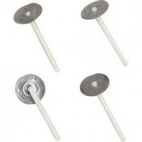 Waxed Candle Wicks, L: 3.5 cm, thickness 2 mm, 100 pcs [HOB-73314]