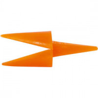 Chicken Beaks, L: 30 mm, 50 pcs, orange [HOB-78279]