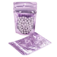 Stand Up Pouches Transparent/Lavender 10.2x6x15.2cm | 57 grams (100 pieces) [ZBGB2LV]