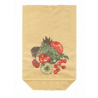 Cross Bottom Grocery Bags Kraft (content 1 kg) 16.5x26cm - 1 ply 70 grs [100 pieces) [PAKB1626]