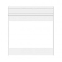 Grip Seal Bags with Write-on-Panel 15x15cm PE 50 micron (100 pieces) [2WE66]