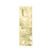 Plastic Bags Gold 10.2x30.5cm Metallised and Sealable (100 pieces) [SMB412G]